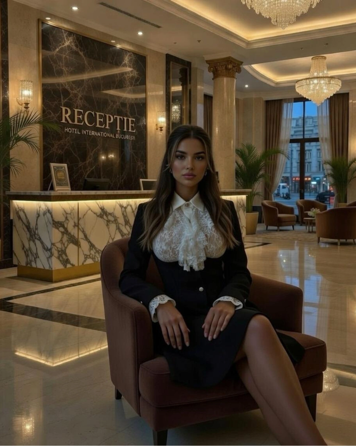 Rochie scurta Inna Negru cu bust din dantela