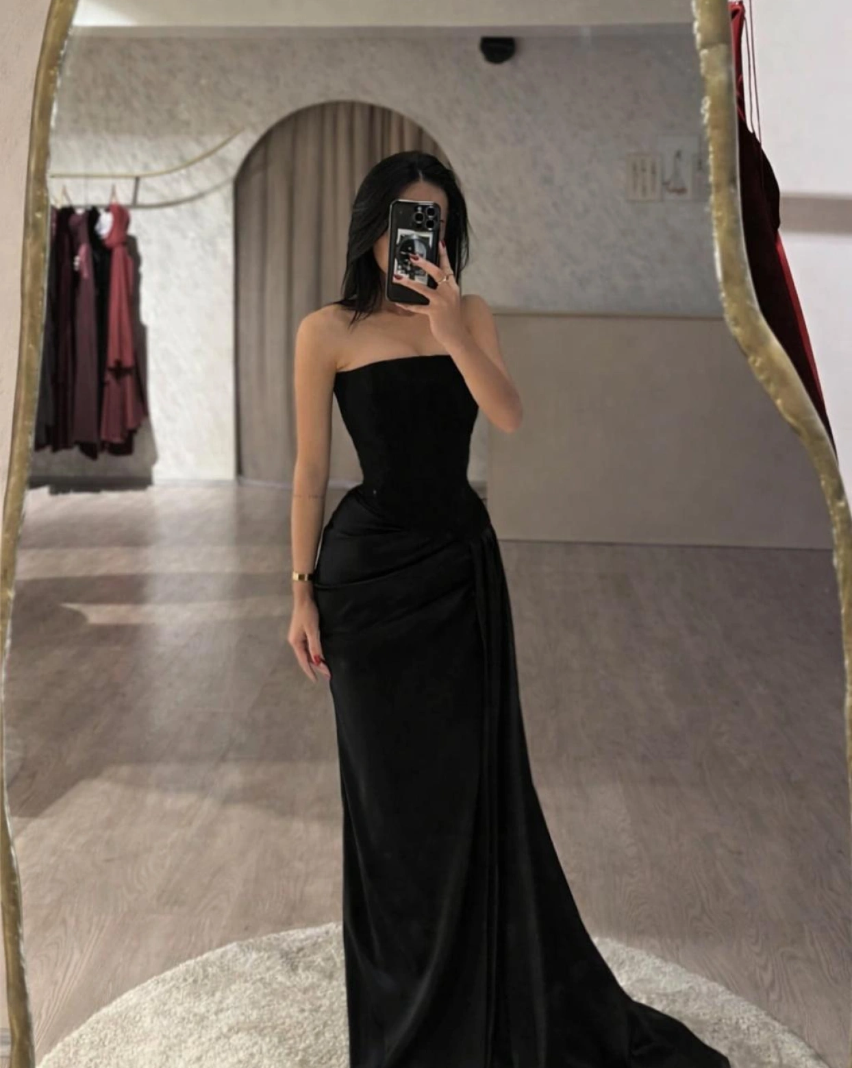 Rochie lunga Noemi din 2 piese Negru