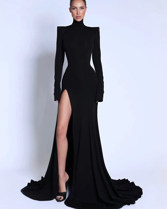 Rochie lunga Anelisse negru