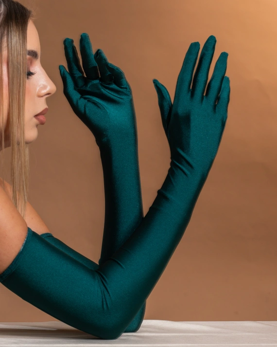 Manusi Lycra Satinata Verde