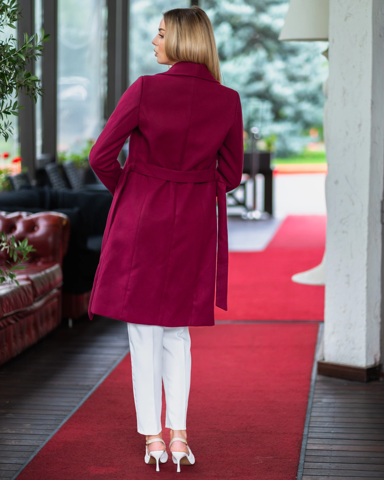 Palton Lady Grena captusit pe interior inchidere prin capse ascunse