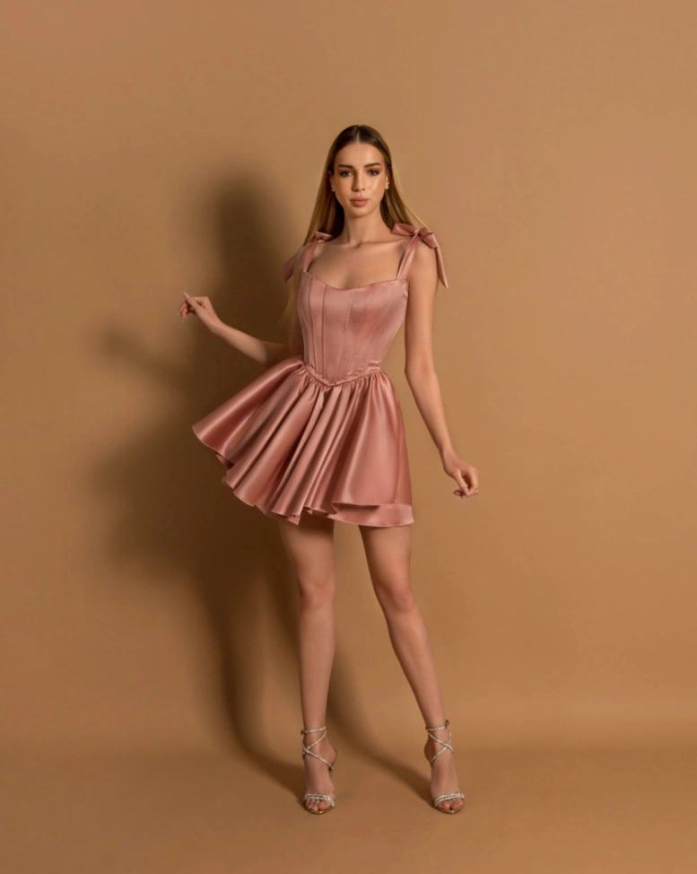 Rochie mini Renee Roz (fusta pantalon)