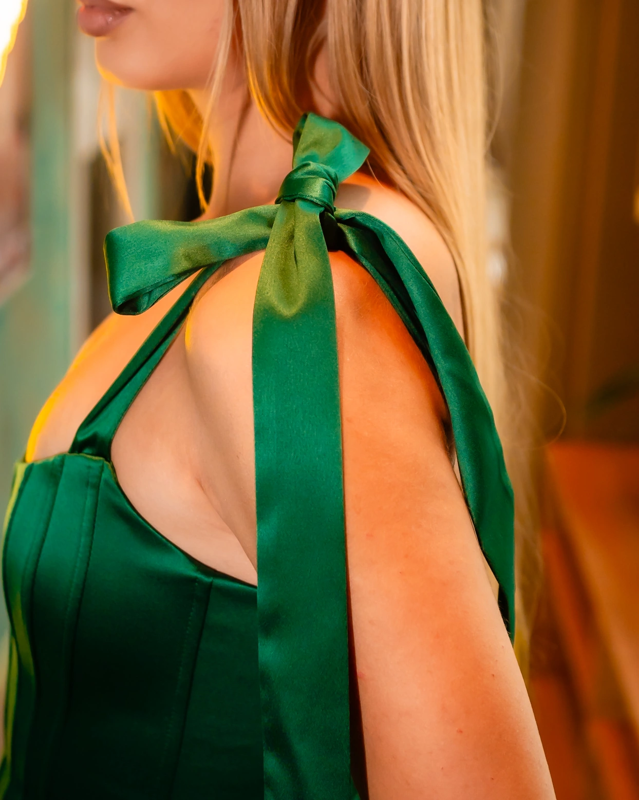 Rochie mini Renee Verde (fusta pantalon)