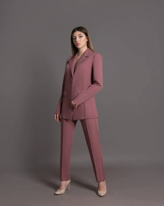 Costum Amira Bej 2 piese sacou si pantaloni