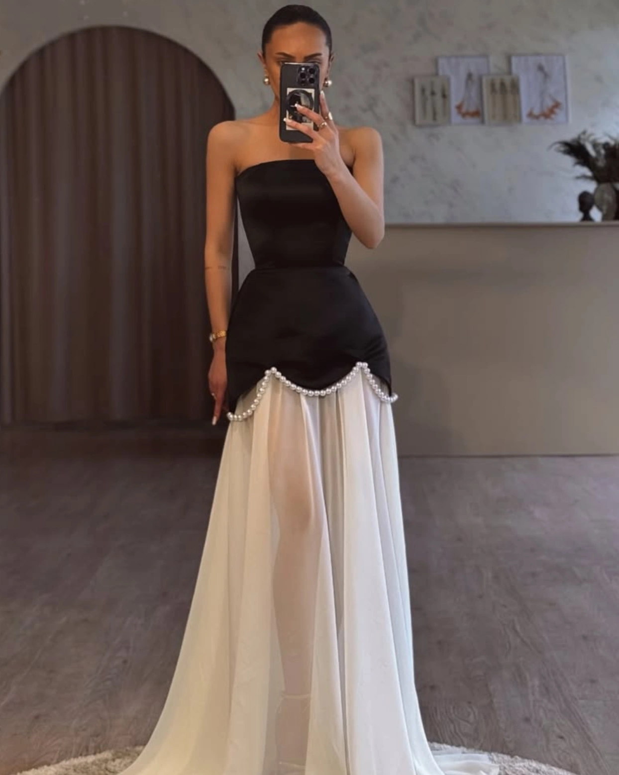 Rochie maxi Tulum top corset cu fusta Alba OUTLET
